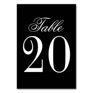 Elegant Vintage Wedding Table Number