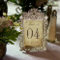 Elegant Vintage Wedding Table Numbers x 4