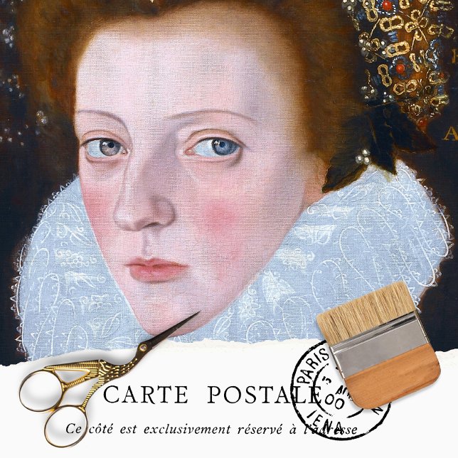 Elegant Vintage Woman Rustic Texture Decoupage Tissue Paper (Creator Uploaded)