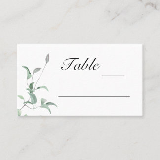 Elegant violet bud   place card