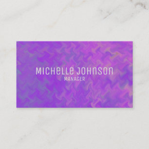 Elegant Violet Marbling Professional Look Business Card