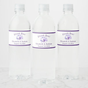 Elegant Violets Food and Beverage Label Set