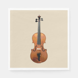 Elegant Violin Orchestra Napkin