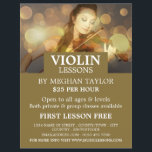 Elegant Violinist, Violin Lessons Advertising Flyer<br><div class="desc">Elegant Violinist,  Violin Lessons Advertising Flyers By The Business Card Store.</div>