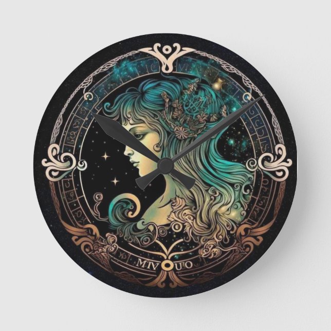 Elegant Virgo Clock Wall Clock (Front)