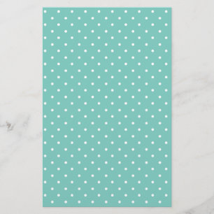 Elegant Vista Cyan Blue Polka Dot Pattern