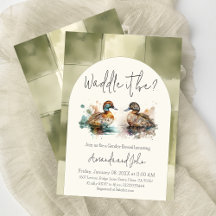Elegant Waddle It Be Mallard Duck Gender Reveal