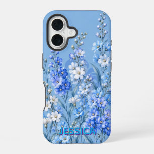 Elegant Warm Orange Daisy Flowers iPhone 16 Case