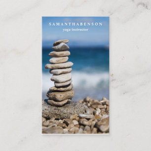 Elegant Water Colour Logo Zen Yoga Healing Health Business Card