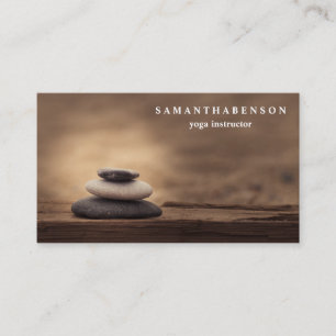 Elegant Water Colour Logo Zen Yoga Healing Health Business Card