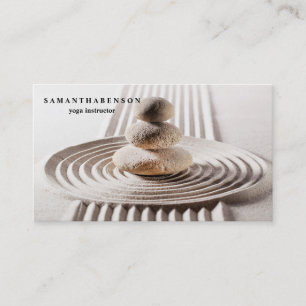 Elegant Water Colour Logo Zen Yoga Healing Health Business Card