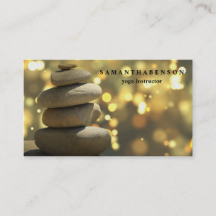 Elegant Water Colour Logo Zen Yoga Healing Health Business Card