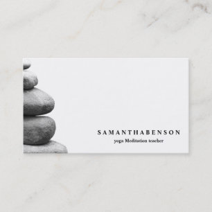 Elegant Water Colour Logo Zen Yoga Healing Health Business Card