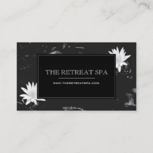 Elegant Water Lilies Business Card