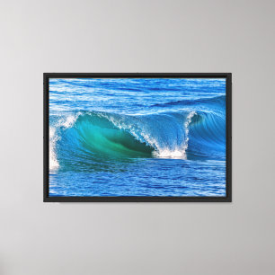 Elegant Water Motion of Ocean Waves in Mexico Canvas Print