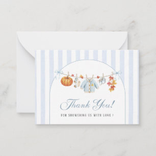 Elegant Watercolor A Little Pumpkin Baby shower Card