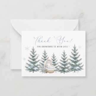 Elegant Watercolor baby it is cold outside Baby sh Card