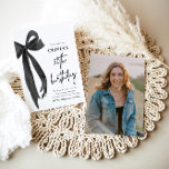 Elegant Watercolor Black Bow 50th Birthday Party Invitation<br><div class="desc">Celebrate your fabulous 50th with our Elegant Watercolor Black Bow Birthday Party Invitation! This stylish design showcases a delicate black bow paired with soft watercolor details, creating a perfect mix of elegance and charm. Ideal for marking this special milestone, this invitation is fully customisable, ensuring your 50th birthday celebration is...</div>