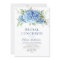 Elegant Watercolor Blue Hydrangea BRIDAL LUNCHEON