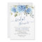 Elegant Watercolor Blue Hydrangea BRIDAL SHOWER