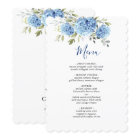 Elegant Watercolor Blue Hydrangea Wedding