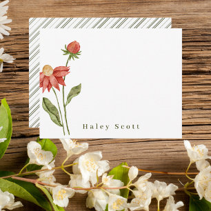 Elegant Watercolor Botanical Chic Modern Classic Card