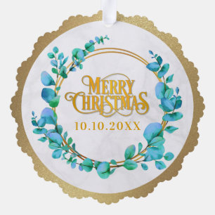 Elegant Watercolor Botanical For Wedding Photo Tree Decoration Card