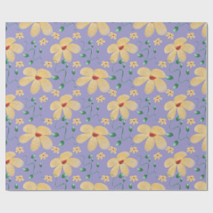 Elegant watercolor botanical seamless pattern  wrapping paper