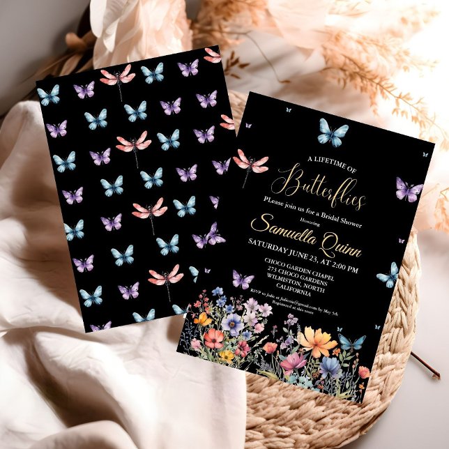 Elegant Watercolor Butterflies Bridal Shower Invitation (Creator Uploaded)