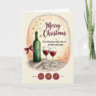 Elegant Watercolor Christmas Card