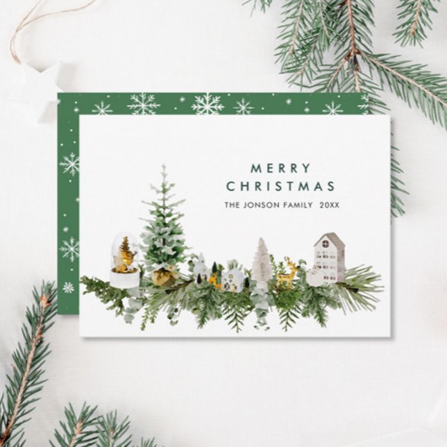 Elegant Watercolor Christmas Composition Greeting Holiday Card (Creator Uploaded)