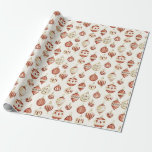 Elegant Watercolor Christmas Ornaments Pattern Wrapping Paper<br><div class="desc">Cute whimsical watercolor painted Christmas holiday tree ornament pattern gift wrapping paper. Festive and cute. Red and white.</div>