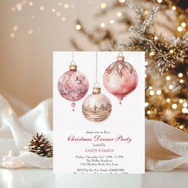 Elegant Watercolor Christmas Party Invite (Creator Uploaded)