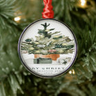 Elegant Watercolor Christmas Tree Non-Photo