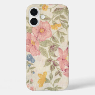 Elegant Watercolor Custom Floral Photo iPhone 16 Plus Case
