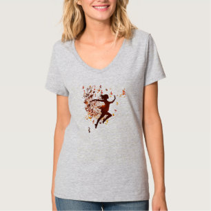 Elegant Watercolor Dancer Silhouette T-Shirt