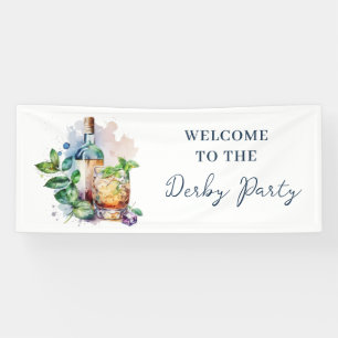 Elegant Watercolor Derby Party Banner