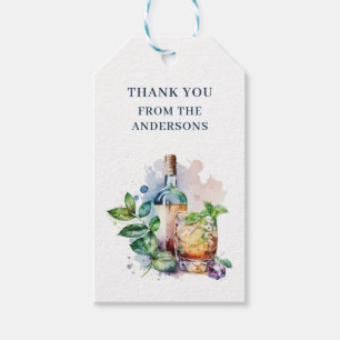 Elegant Watercolor Derby Party Gift Tags