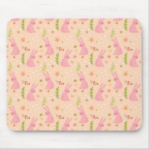 Elegant Watercolor Easter Pattern Mousepad