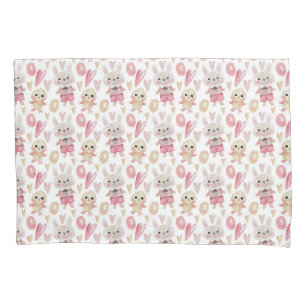 Elegant Watercolor Easter Pattern   Pillowcase