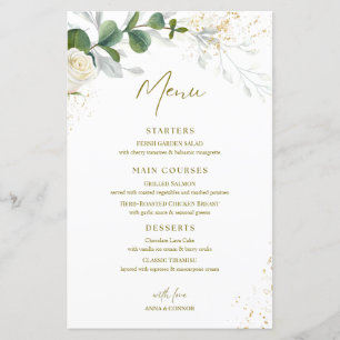 Elegant Watercolor Eucalyptus Greenery Wedding Men