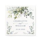 Elegant Watercolor Eucalyptus Wedding Paper