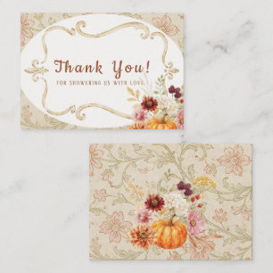 Elegant Watercolor Fall in Love autumn flover Bri Card
