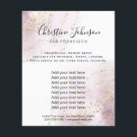 elegant watercolor faux glitter beauty salon flyer<br><div class="desc">beauty salon professional makeup artist flyer</div>