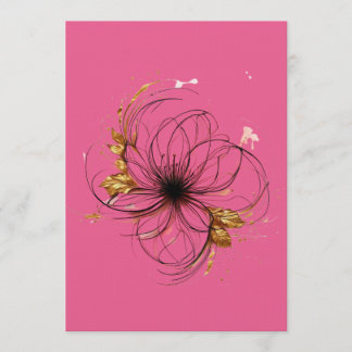 Elegant Watercolor Floral Art Invitation