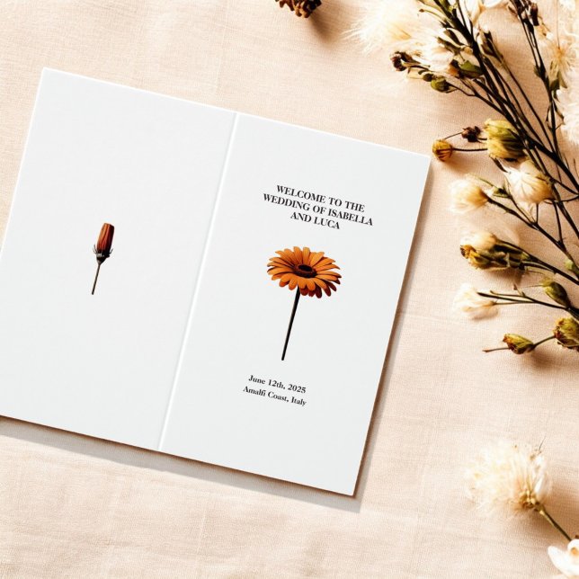 Elegant Watercolor Floral Bold Red-Orange Sunset  (Creator Uploaded)