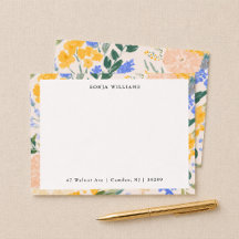 Elegant Watercolor Floral Border