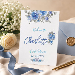 Elegant Watercolor Floral Bridal Shower Invitation