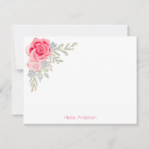 Elegant Watercolor Floral Chic Personalised 
