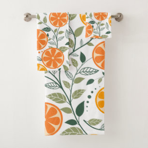 Elegant watercolor floral decorative eye-catching bath towel set
